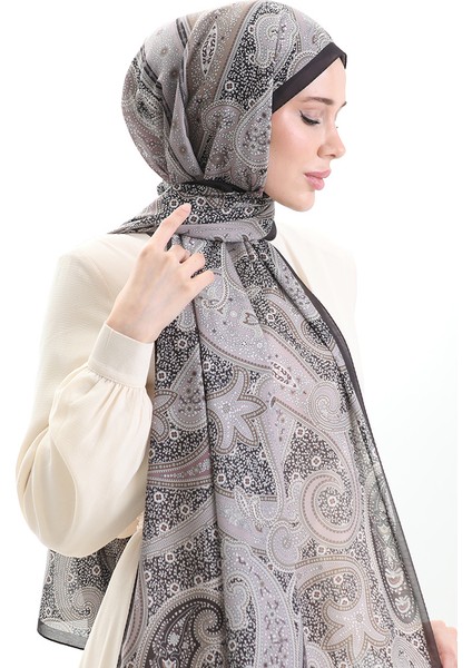 Karaca Desenli Cotton Şal 82001-01 Kahverengi Pudra fiyatları
