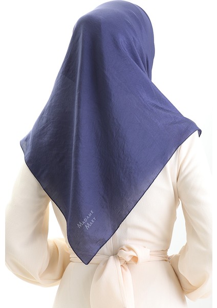 Madame Mary Fransız Vual Eşarp 19098-05 Lacivert modelleri