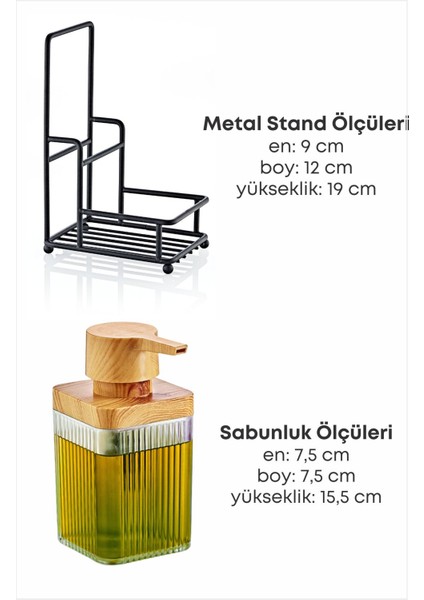 Turuncu, şeffaf metal standlı tekli ahşap akrilik bulaşık sabunluk modelleri
