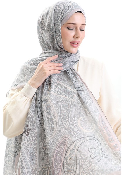 Karaca Desenli Cotton Şal 82001-11 Yavruağzı
