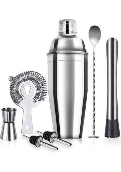 7 Parça Kokteyl Seti 750 ml Seti ile evde profesyonel hazırlık keyfi