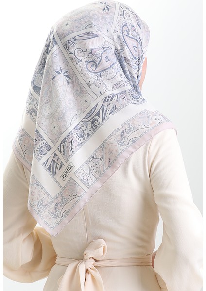 Karaca Desenli Cotton Eşarp 81094-02 Pudra Krem fırsatları