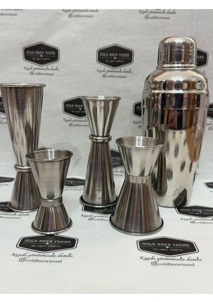 2’li Çelik Ölçek - Jigger 30/60 ml