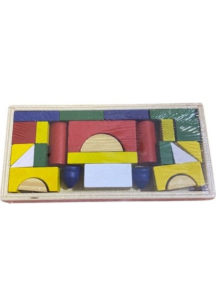 27 Parça Renkli Ahşap Domino 0172