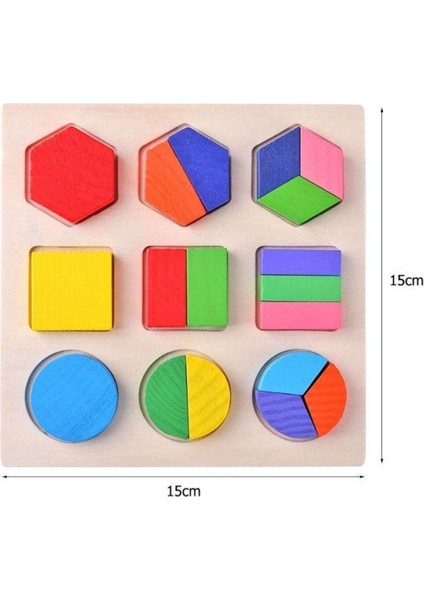 Çocuklar için renkli ahşap geometrik bul-tak puzzle oyunu, eğlenceli ve öğretici modelleri
