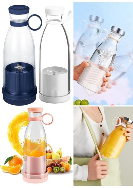 Taşınabilir Mini Elektrikli USB Şarj Edilebilir Meyve Sıkacağı