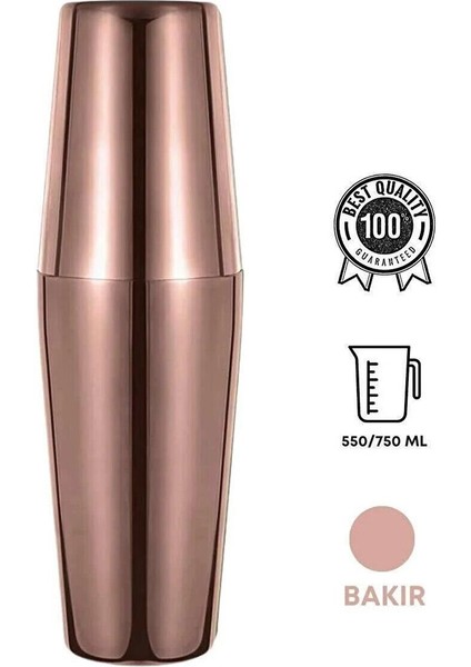 Çelik Boston Shaker Bakır BRD-3199-B