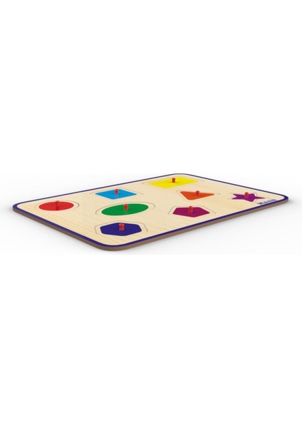Ahşap Yapboz 3'lü Set Sayılar, Geometrik Şekiller ve Taşıtlar