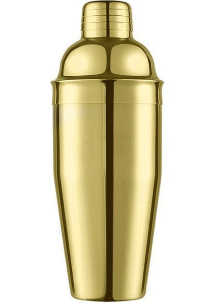 Şık Altın Renkli Paslanmaz Çelik Kokteyl Karıştırıcı 350ml
