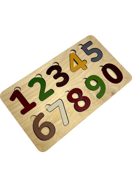 Renkli Dinozor ve Rakamlar Puzzle, Eğitici ve Montessori Öğrenme Seti, 10 parça, 3+ yaş fırsatları