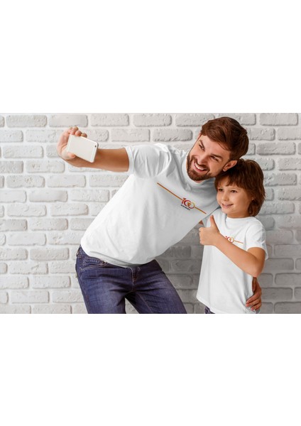 2'li Göztepe 100. Yıl - Şan Şeref Dolu 100 Yıl Kısa Kollu Bisiklet Yaka T-Shirt Baba Oğul fırsatları