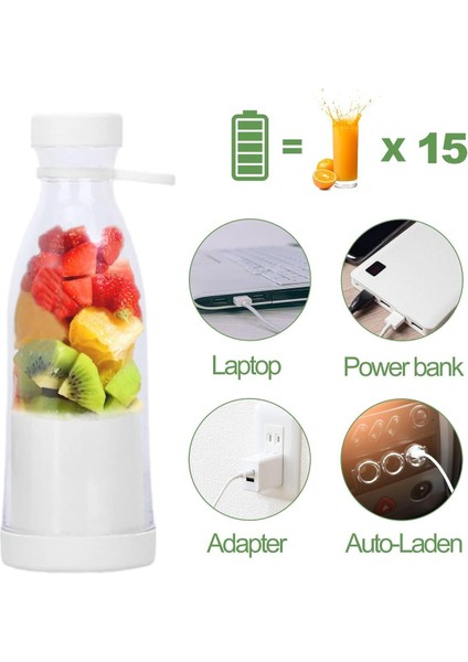 Taşınabilir Blender Kişisel Mikser USB Elektirikli Meyve Sıkacağı
