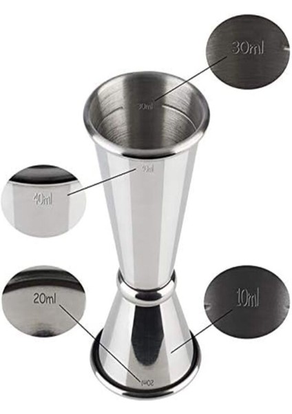 Paslanmaz Çelik Kokteyl Ölçü Kabı, 2/4 Cl, Pratik ve Dayanıklı indirimleri
