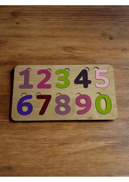 Çocuklar için Renkli Rakamlar ve Masal Temalı Eğlenceli Puzzle Seti, 10 Parça, 3+ Yaş fiyatları