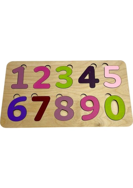 Çocuklar için Renkli Rakamlar ve Masal Temalı Eğlenceli Puzzle Seti, 10 Parça, 3+ Yaş modelleri