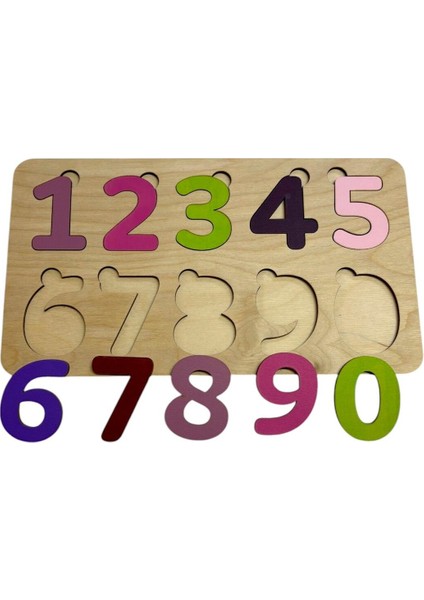 Çocuklar için Renkli Rakamlar ve Masal Temalı Eğlenceli Puzzle Seti, 10 Parça, 3+ Yaş indirimleri