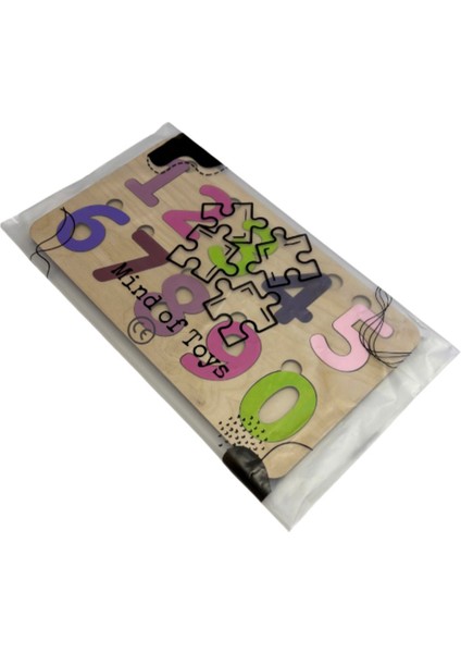 Çocuklar için Renkli Rakamlar ve Masal Temalı Eğlenceli Puzzle Seti, 10 Parça, 3+ Yaş