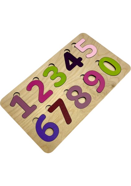 Çocuklar için Renkli Rakamlar ve Masal Temalı Eğlenceli Puzzle Seti, 10 Parça, 3+ Yaş