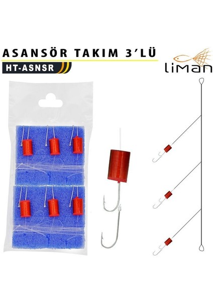Çinekop Sarıkanat Lüfer Için Tekneden Asansör Takım 3'lü 2 Takım