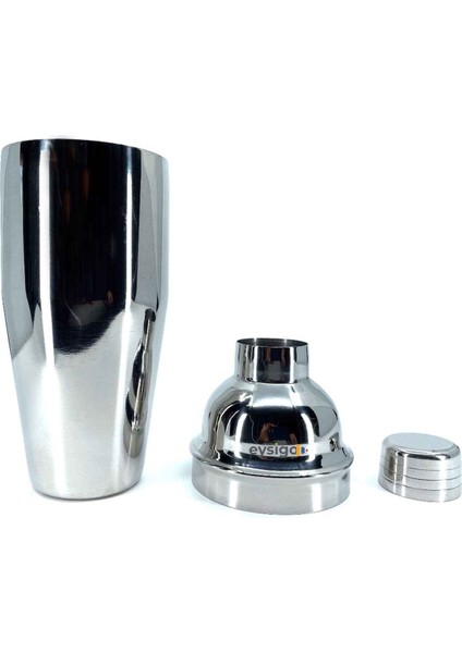 Kokteyl Shaker Seti 700 ml Paslanmaz Çelik, 2 Parça modelleri