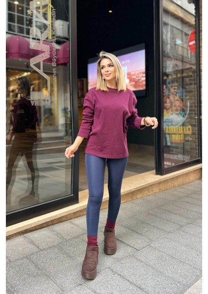 Geniiş Korse Içi Şardonlu Tayt Lacivert