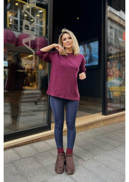 Geniiş Korse Içi Şardonlu Tayt Lacivert