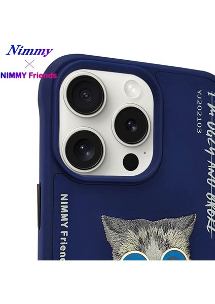 iPhone 15 Pro Max Uyumlu 3D Gözlük Zincir Handsome Kedi Nakış İşlemeli Kabartmalı Cool Glasses Kılıf modelleri
