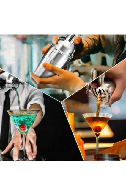 5 Parça Kokteyl Hazırlama Seti 550 ml İstediğiniz İçeceği Ayarlanız Artık Çok Kolay