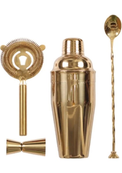 Gold Kokteyl Bar Seti Altın 700 Shaker