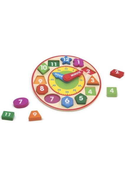 Beyaz Ahşap Şık Saat, Zarif ve Dayanıklı Tasarım, 0-3 Yaş Çocuklar İçin fiyatları