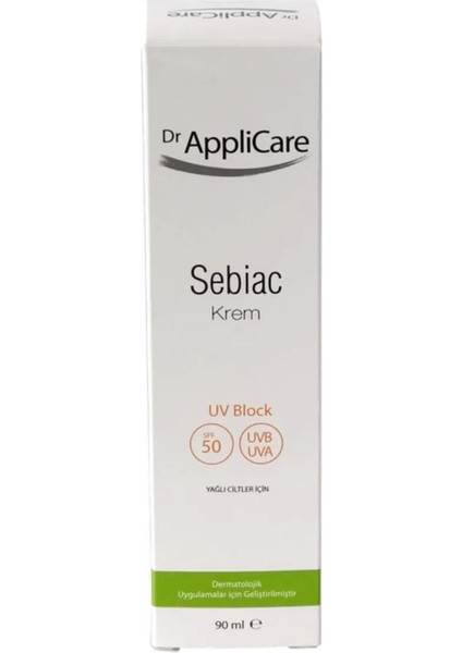 DrApplicare Sebiac Güneş Kremi 50 Spf Akne ve Akneye Eğilimli Yağlı Ciltler Için Uva/uvb Koruması 90 ml modelleri