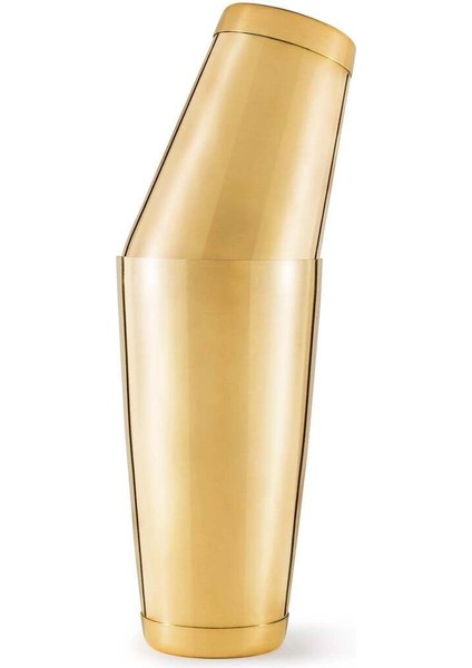 Altın Renkli Çift Tabanlı 500/700 ml Kokteyl Shake Seti, şık ve kullanışlı ev ve dış mekan seti