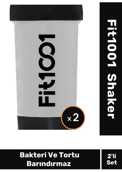 Premium Seri Pratik Tak Çıkar Kilit Sistemli Protein Shaker 550 ml Siyah 2'li Paket