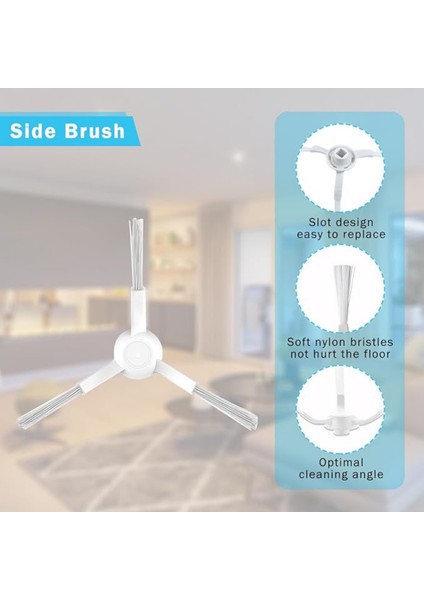 Xiaomi Mi Robot Vacuum Mop Pro,vacuum Mop P Model Numarası STYTJ02YM Uyumlu Yenileme Yedek Set