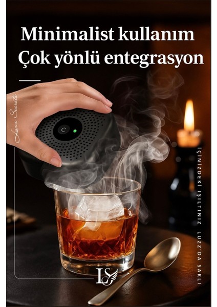Kokteyl & Viski Tütsüleme Seti. 6 Farklı Tat Ile Premium Set