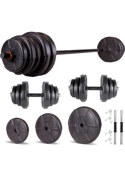 Ecg Spor Hero Serisi 95 kg Halter & Dambıl Seti | Yerli Üretim – 2 Yıl Garantili ve Dayanıklı Ürün