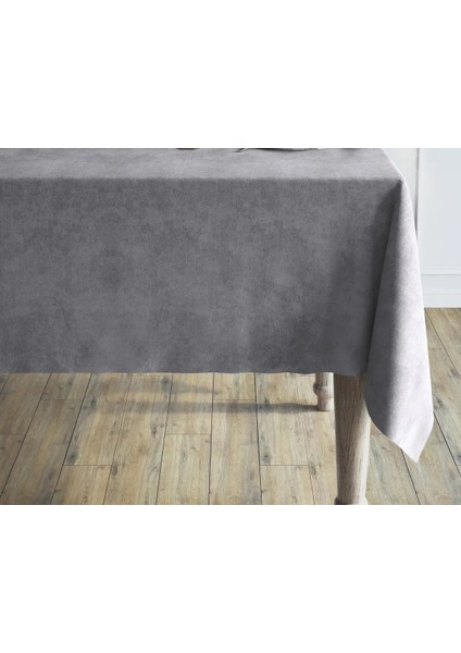 Antrasit Rengi Dikdörtgen, Kadife Dokulu, Dertsiz, Masa Örtüsü fiyatları