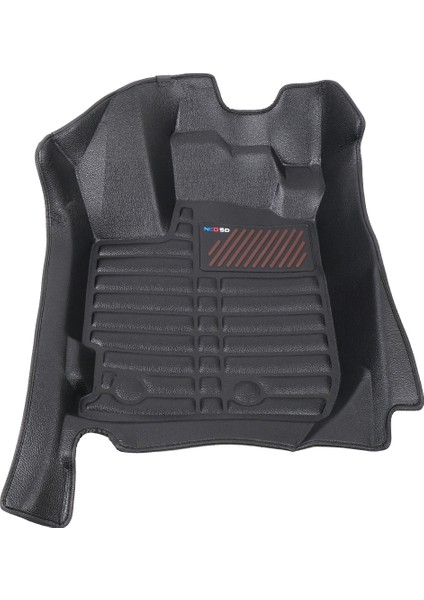 Dacia Duster 2017-2023 Uyumlu Ithal, Suni Deri, Eva Dolgulu Havuzlu 5d Paspas