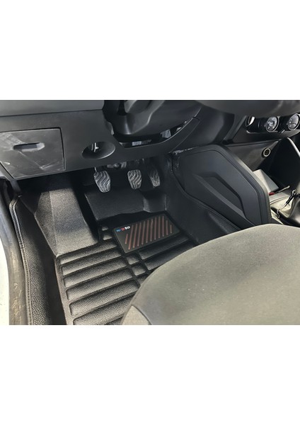 Dacia Duster 2017-2023 Uyumlu Ithal, Suni Deri, Eva Dolgulu Havuzlu 5d Paspas