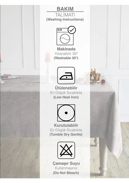 Mor Renk Dikdörtgen, Kadife Dokulu, Dertsiz, Masa Örtüsü