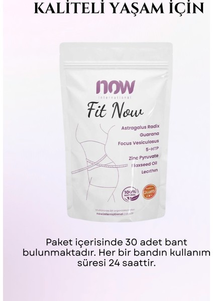 Fit Now Transdermal Bant – 30 Adet