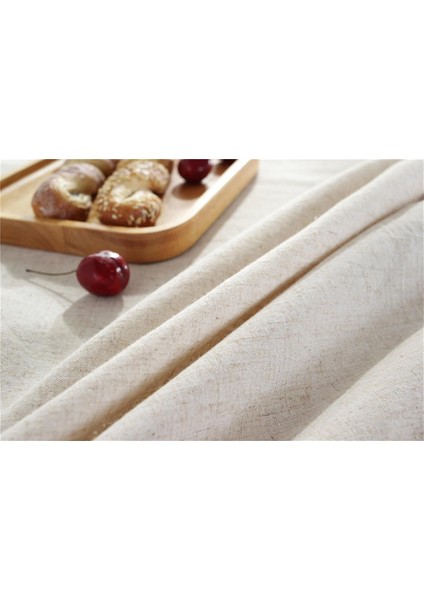 Vintage Keten Fırfırlı Masa Örtüsü Dayanıklı Pamuk Keten - 16 En Boy Seçenekli indirimleri