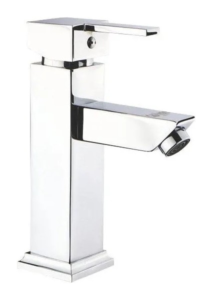 Kare Mix Lavabo Bataryası Krom