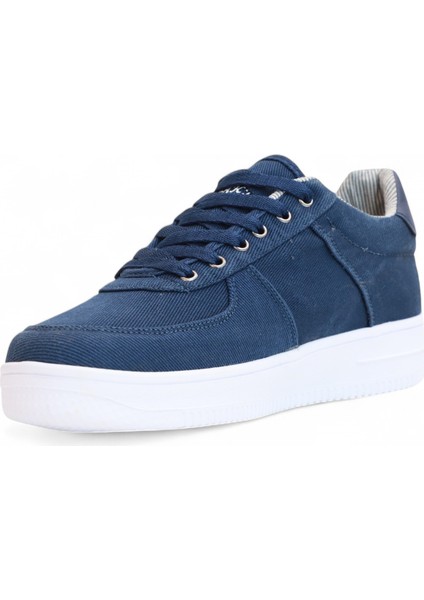 2196-DAKIRS Anatomik Tabanlı Erkek Keten Kumaşlı Sneakers Ayakkabı - NKT02196-LACIVERT-43