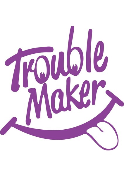 Trouble Maker Sticker 17X17 cm Mor