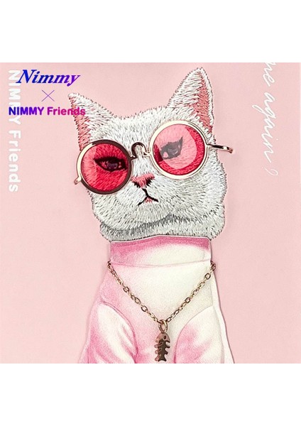 iPhone 16 Pro Max Uyumlu 3D Gözlük Zincir White Kedi Nakış İşlemeli Kabartmalı Cool Glasses Kılıf fiyatları