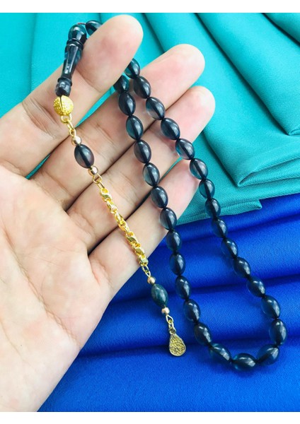 Özel Şeffaf Siyah Arası Ateş Kehribar Tesbih modelleri