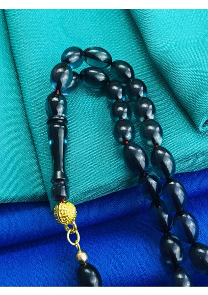 Özel Şeffaf Siyah Arası Ateş Kehribar Tesbih fırsatları