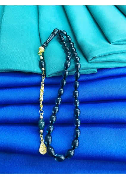 Özel Şeffaf Siyah Arası Ateş Kehribar Tesbih indirimleri