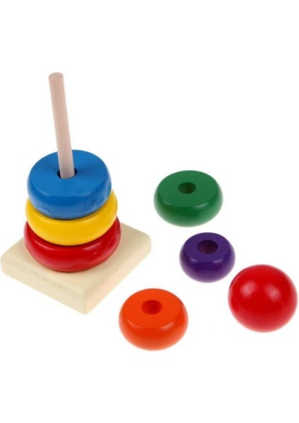 Renkli Ahşap Zeka Geliştirici Oyuncak Seti, Eğlenceli ve Öğretici Tasarım, Turuncu modelleri
